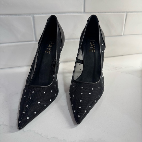 NEW - RAYE Hera Pump in Black Mesh - Size 5 - Picture 6 of 14